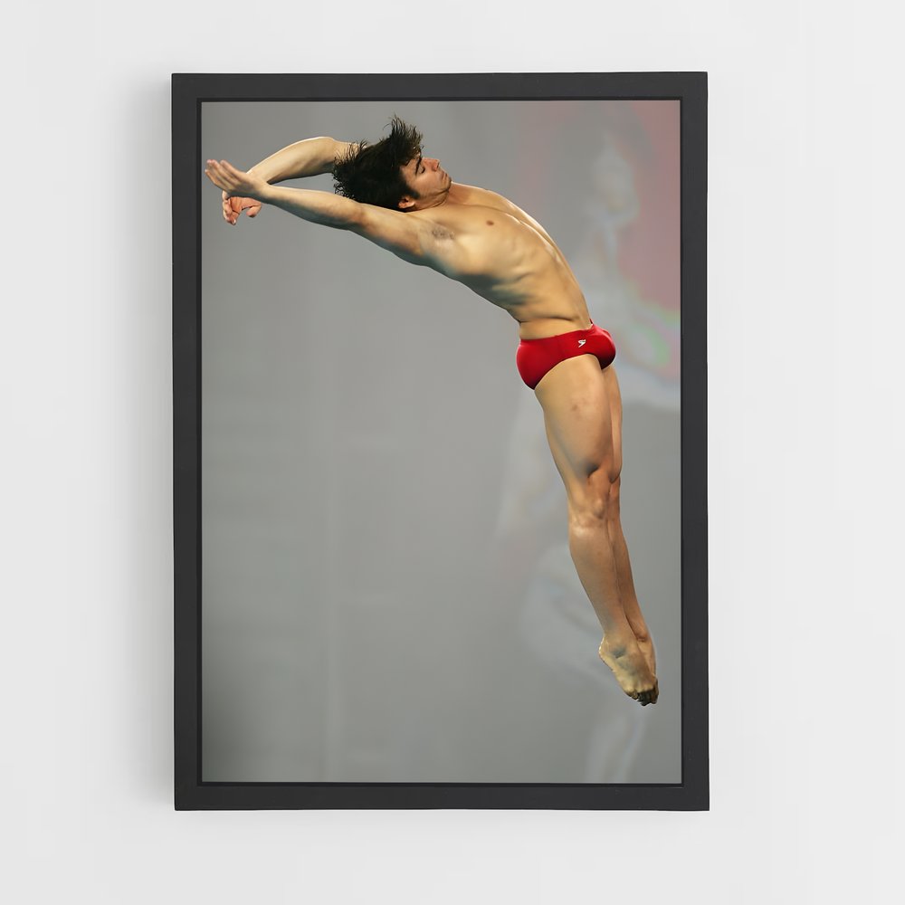 Poster Saut Olympique – affiche Jeux Olympiques (vue 2)